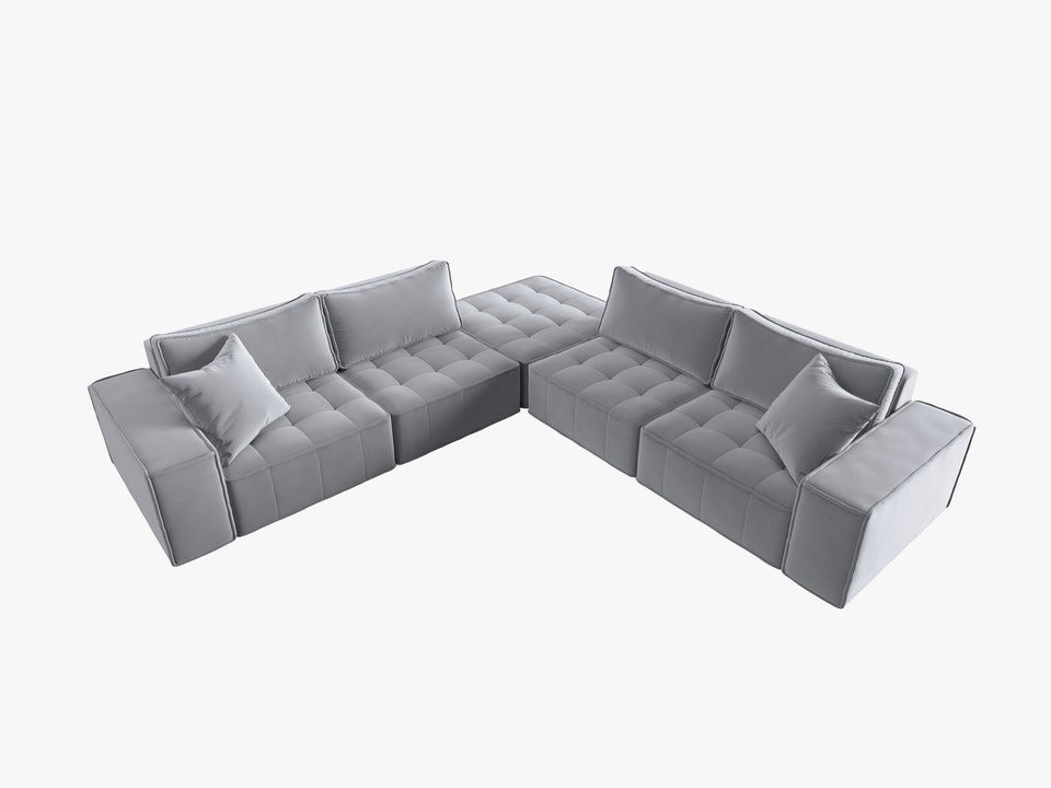 Poze Coltar 7 locuri Mike catifea L276 cm