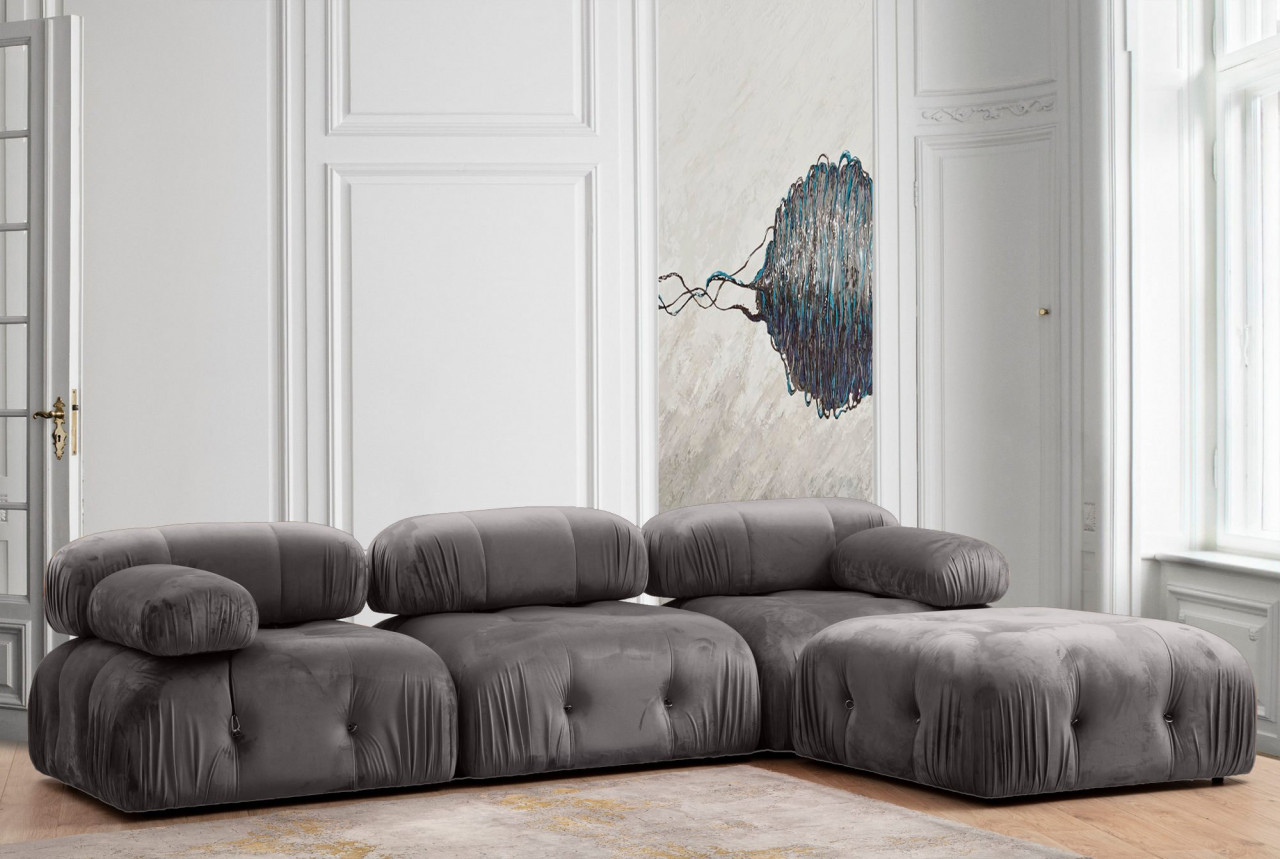 Poze Coltar Bubble ( L1-O1-1R -Puf) gri