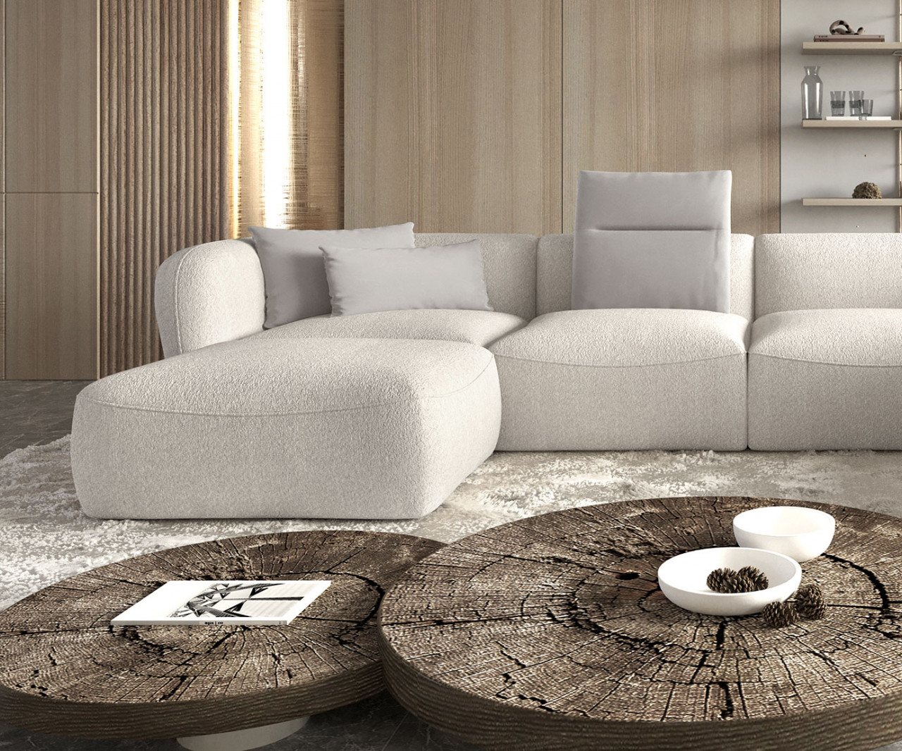 Poze Coltar Candelo XL - B80xL382xl236xh75 cm