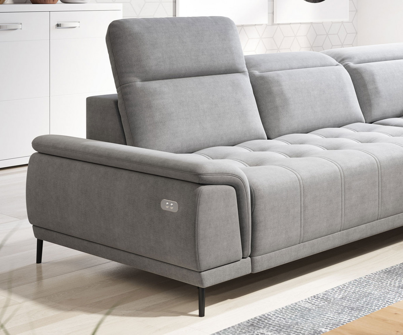 Poze Coltar cu reglaj electric Calvaro L L272 cm