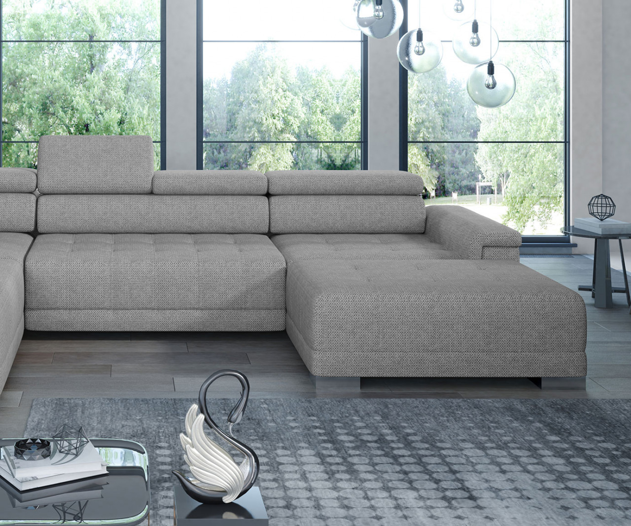 Poze Coltar cu reglaj electric Campo XL – L374 x l220 x h101 cm
