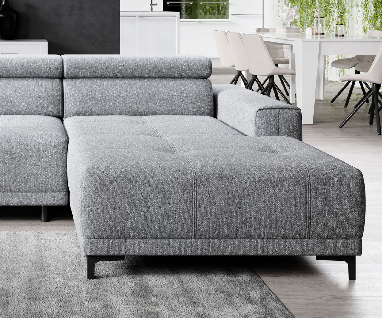 Poze Coltar cu reglaj electric Hugo mini – L276 x l177 x h96 cm