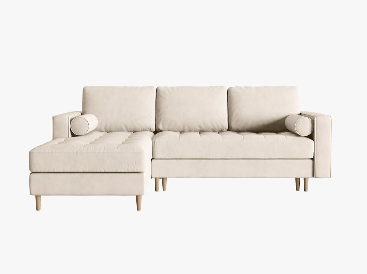 Poze Coltar extensibil 5 locuri Gobi catifea L240 cm