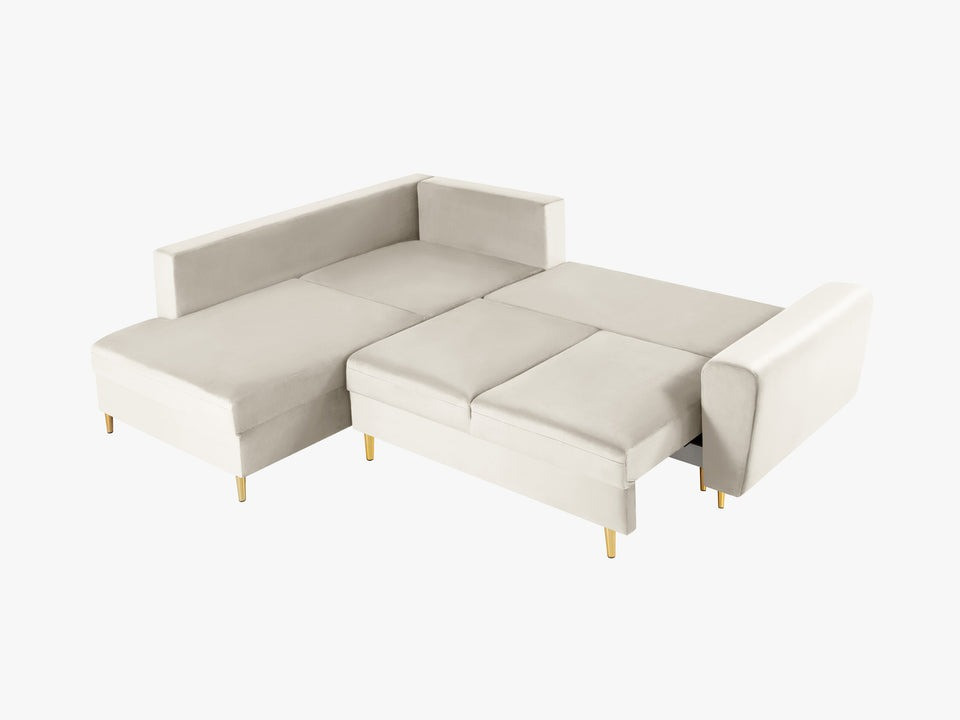Poze Coltar extensibil 5 locuri Moghan catifea L243 cm