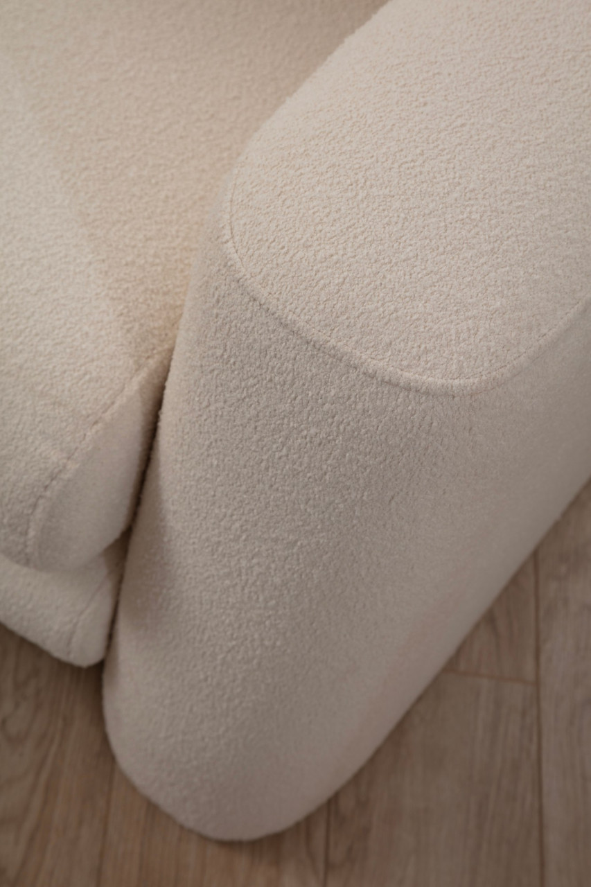 Poze Coltar Lily crem plusat pe stanga