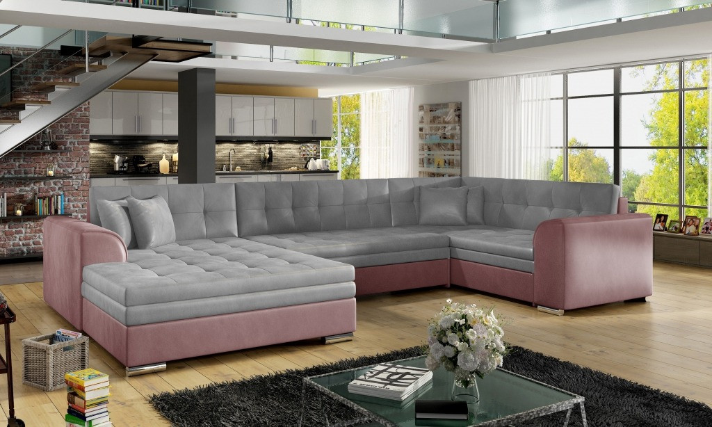 Poze Coltar living extensibil Damario – L340 x l190 x h73 cm