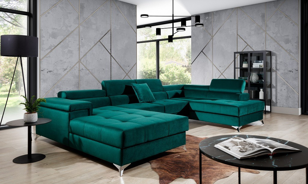 Poze Coltar living extensibil Eduardo – L345 x l202 x h90 cm