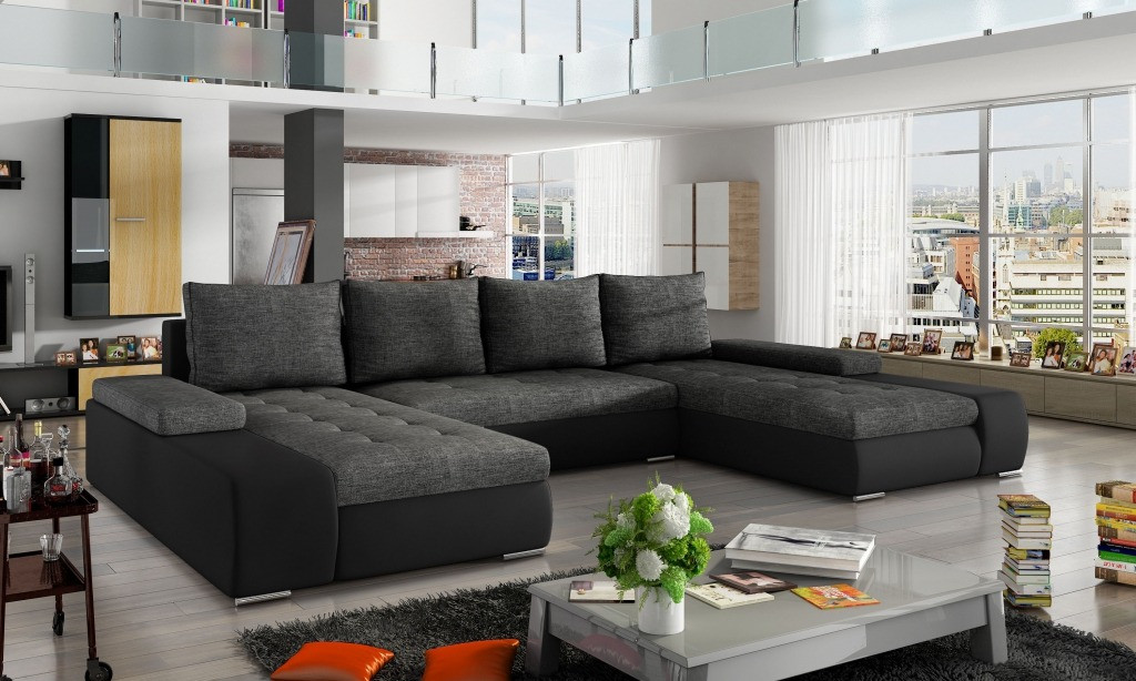 Poze Coltar living extensibil Marino – L363 x l200 x h88 cm
