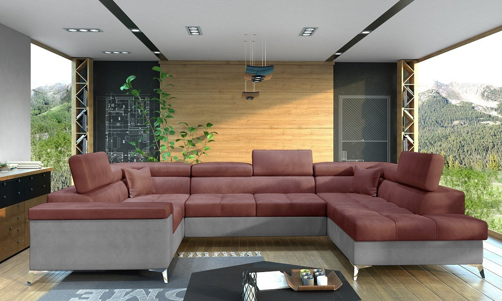 Poze Coltar living extensibil Thiago – L350 x l202 x h90 cm