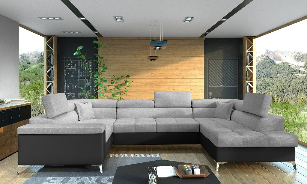 Poze Coltar living extensibil Thiago – L350 x l202 x h90 cm
