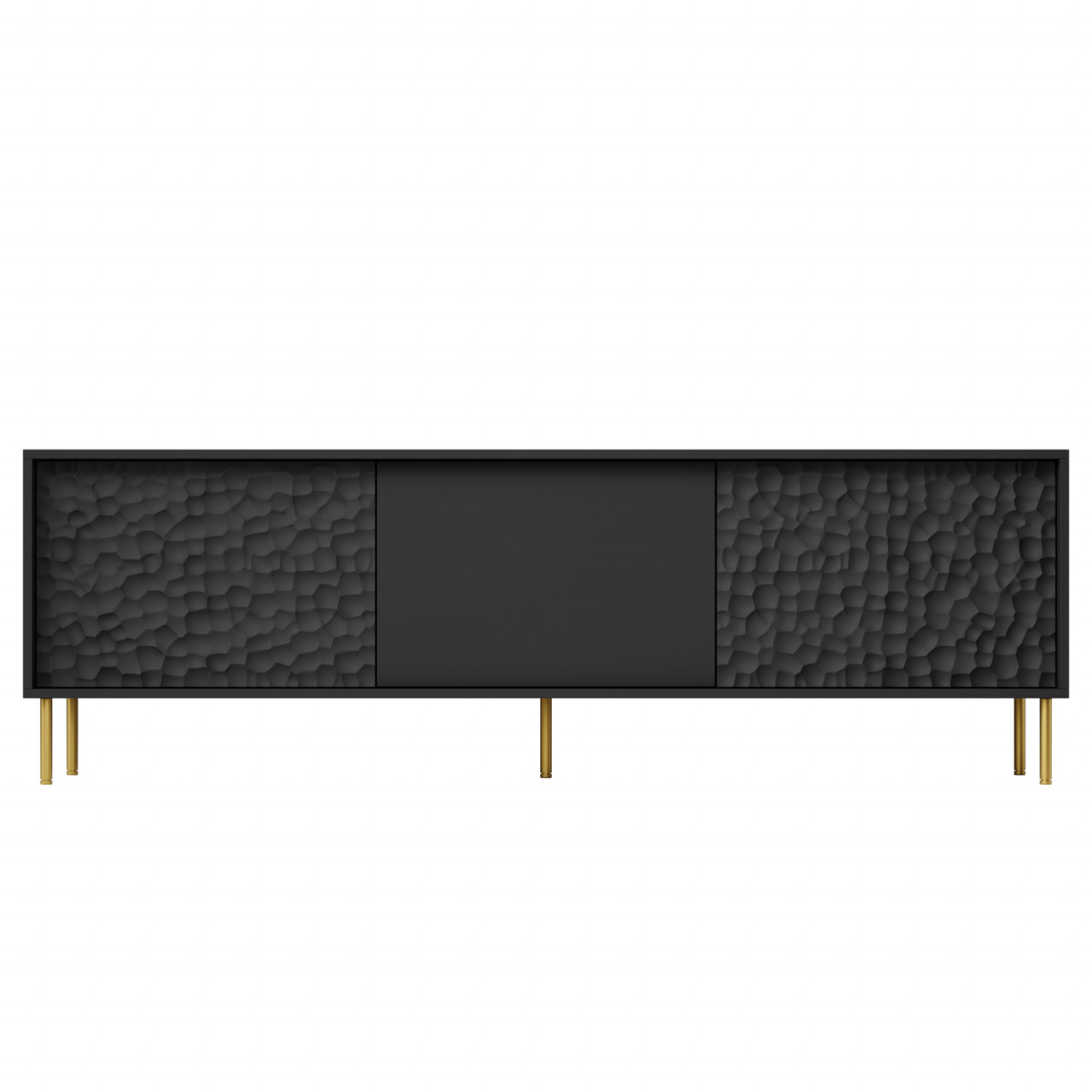 Poze Comoda Bullet RTV-1 L180 cm negru/auriu