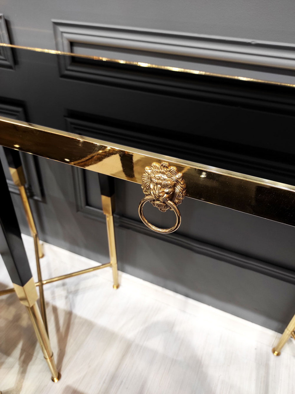 Poze Consola Monaco negru/gold – H85 cm