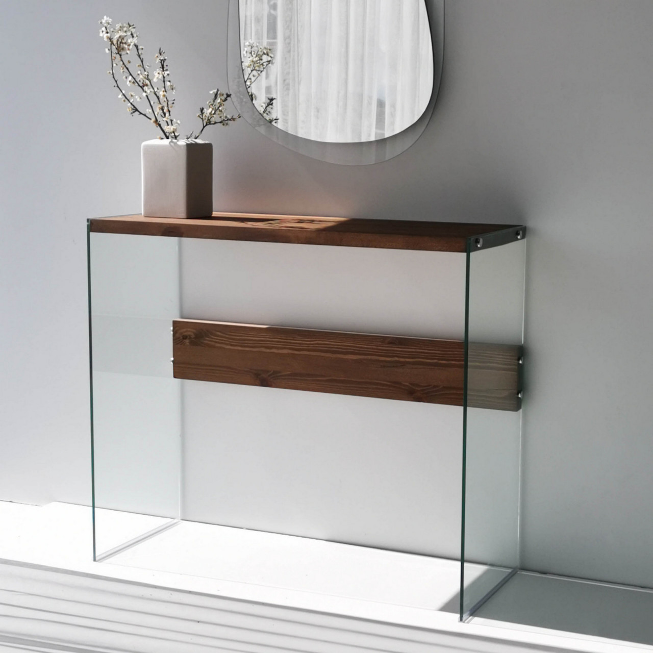 Poze Consola Niagara nuc + sticla L92 cm - H80 cm