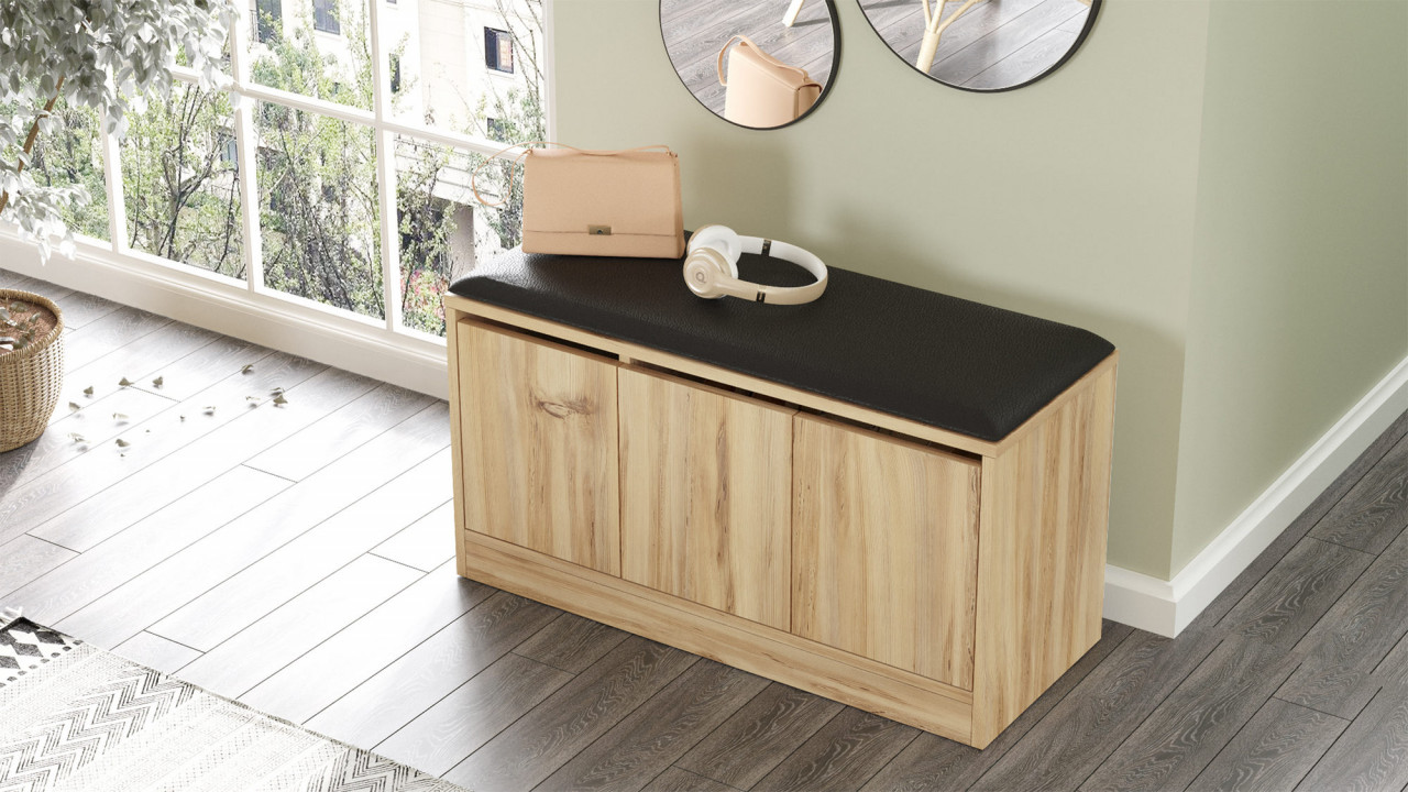 Poze Dulap MDF de incaltaminte MR2 - KE stejar L89,6 cm - H45,8 cm
