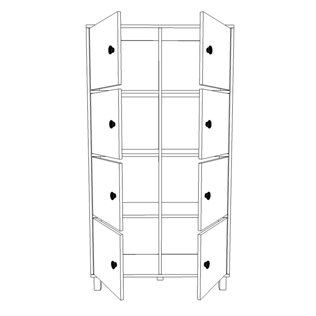 Poze Dulap MDF MN06 - BA L96 cm - H179,4 cm