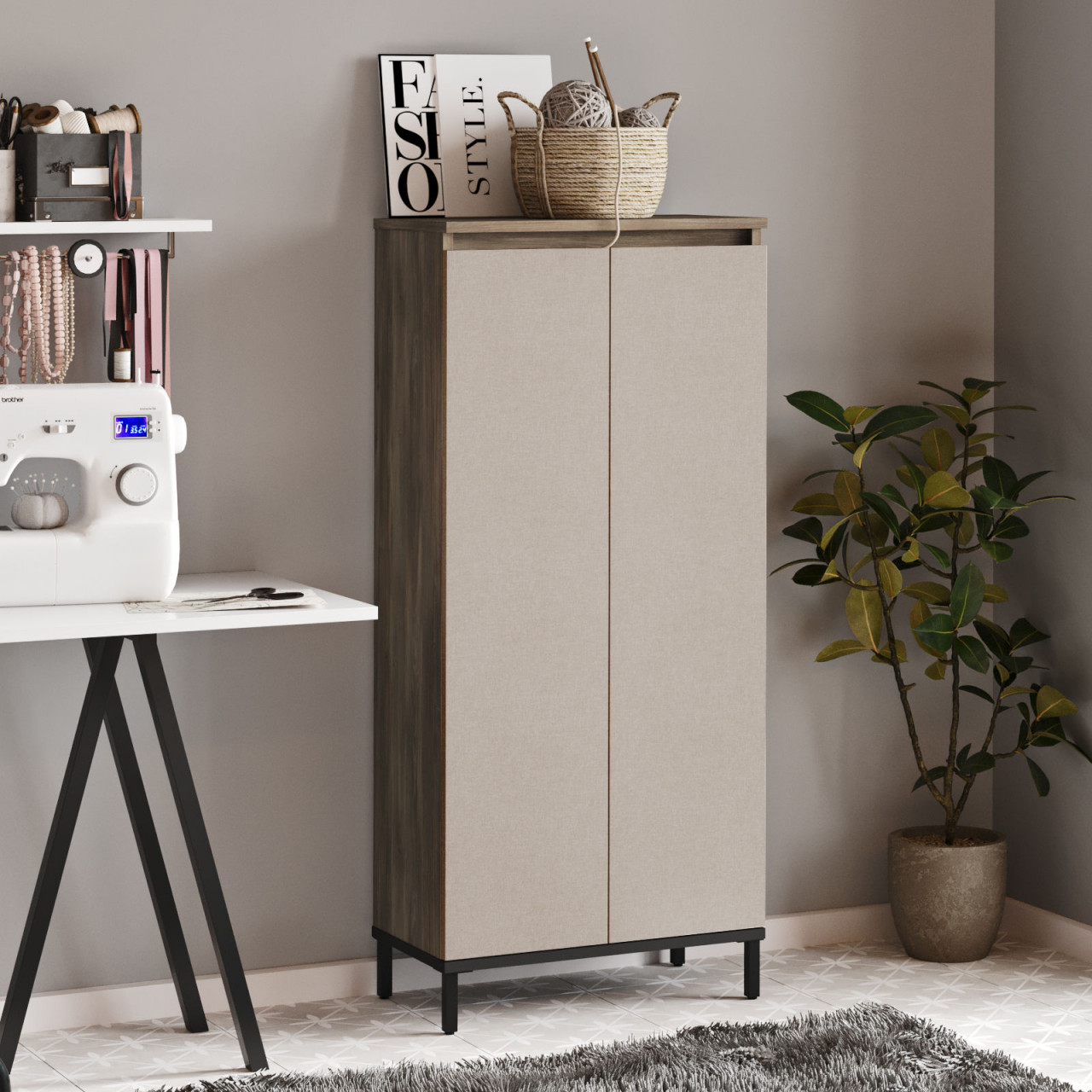 Poze Dulap MDF multifunctional VE2 - CV L60 cm - H133,6 cm
