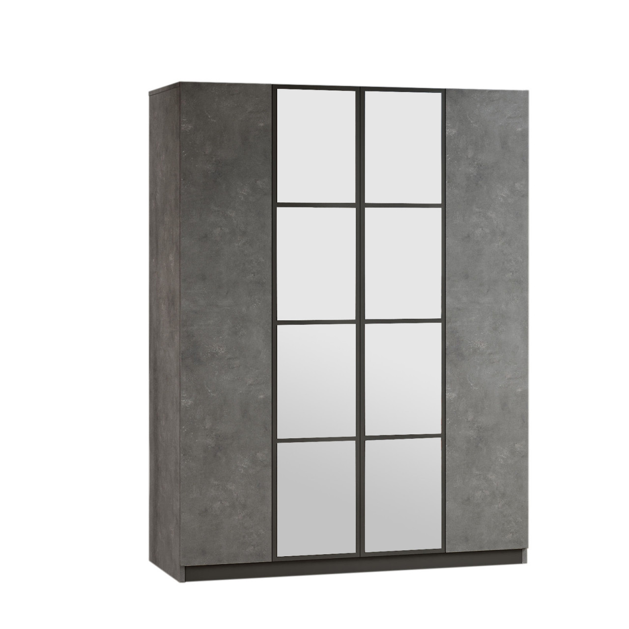 Poze Dulap MDF pentru haine HM2 - RG antracit/gri L138,4 cm - H183,8 cm