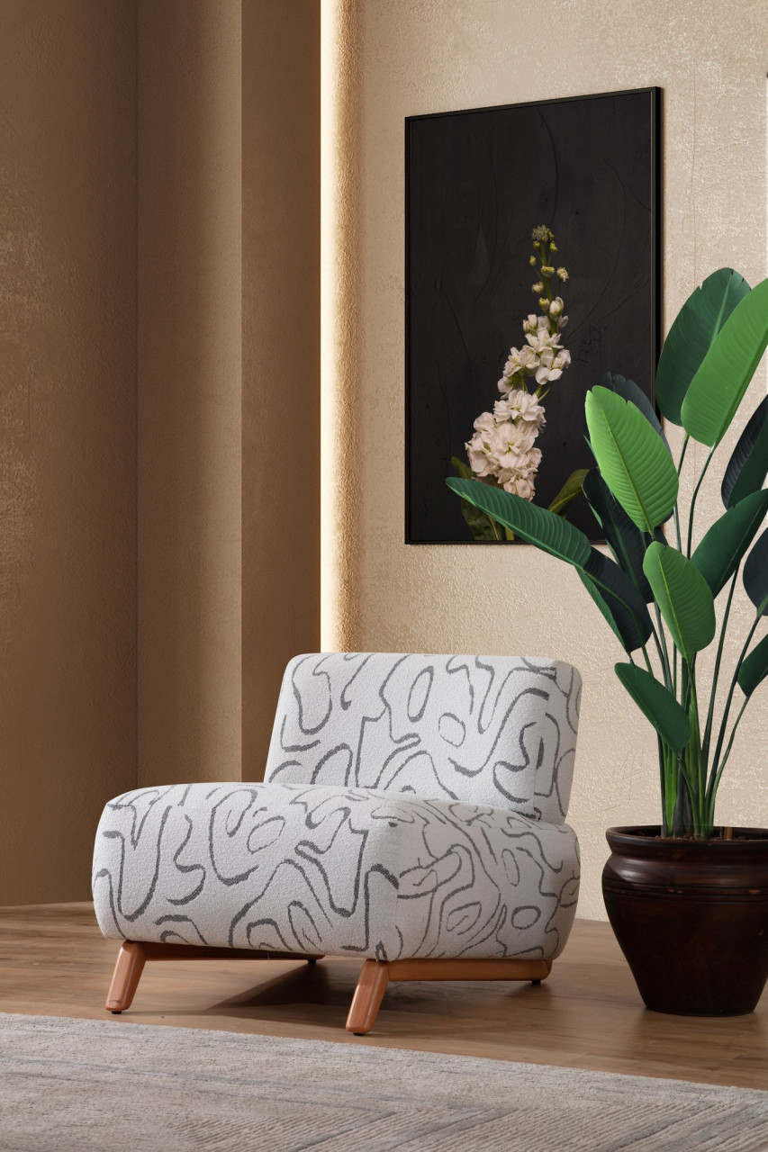 Poze Fotoliu Mokka alb