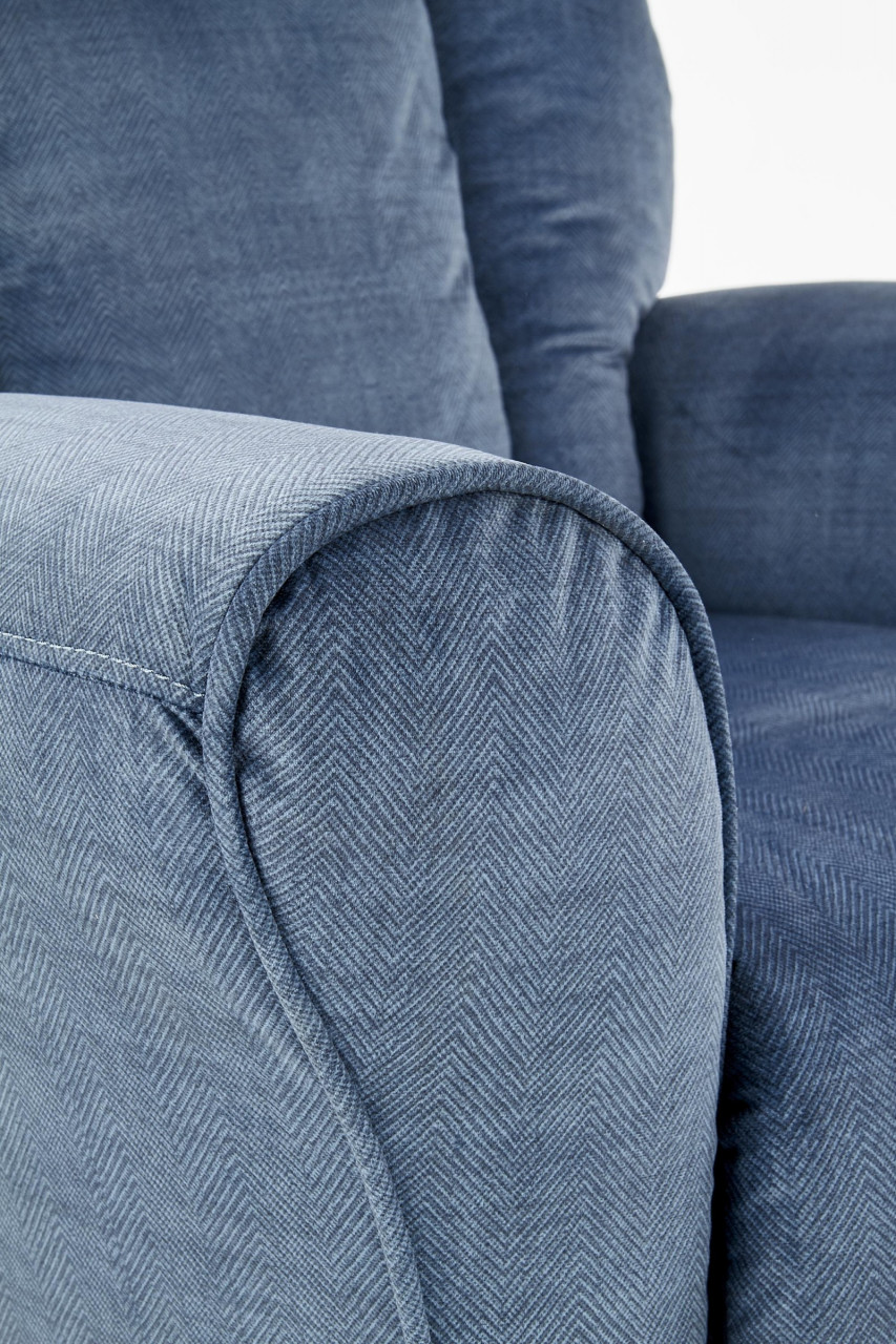 Poze Fotoliu recliner tapitat Bard bleumarin - H 102-76 cm