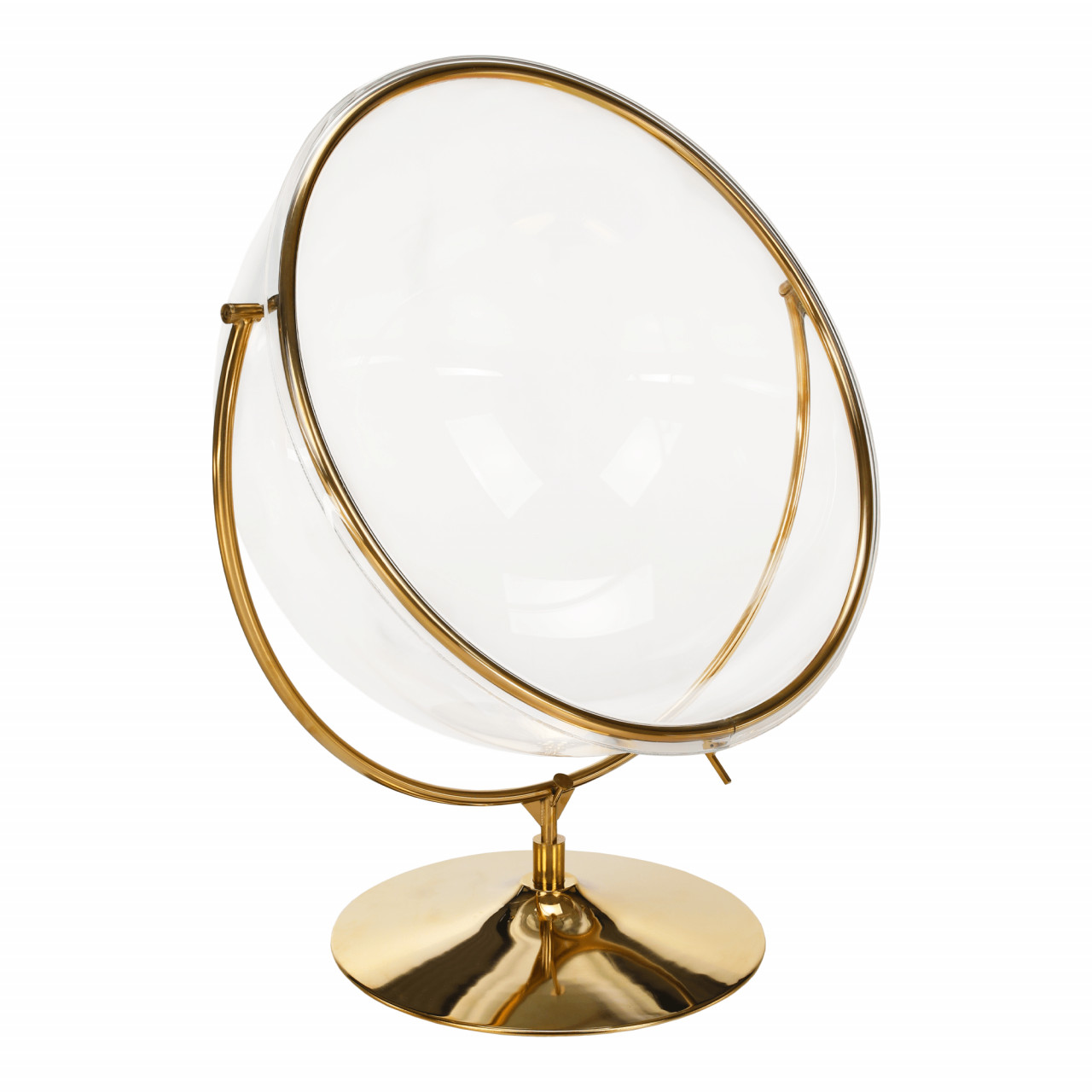 Poze Fotoliu suspendat cu suport Bubble Tip2 transparent/auriu/gri