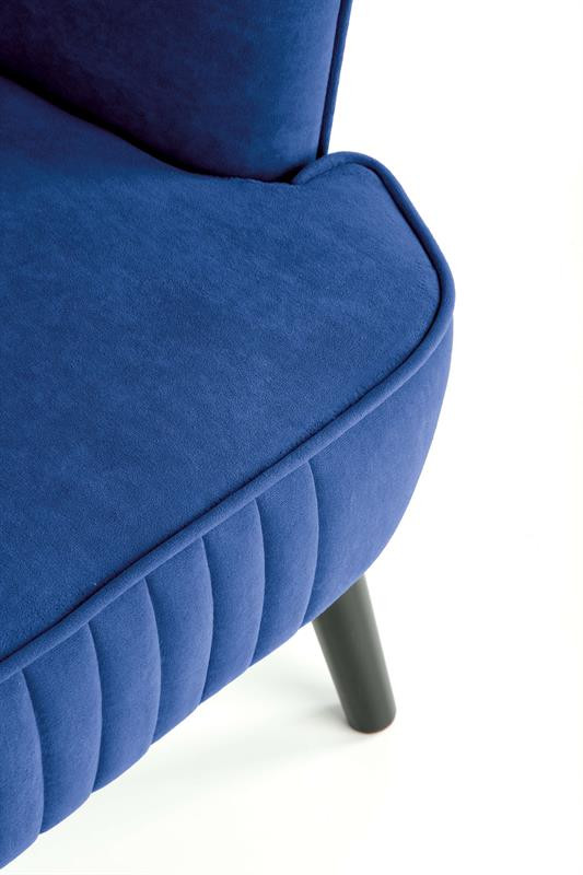 Poze Fotoliu tapitat Delgado velvet bleumarin – H100 cm