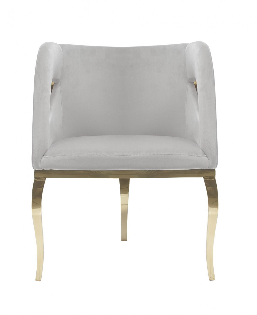 Poze Fotoliu tapitat Morello gri/gold – H78 cm