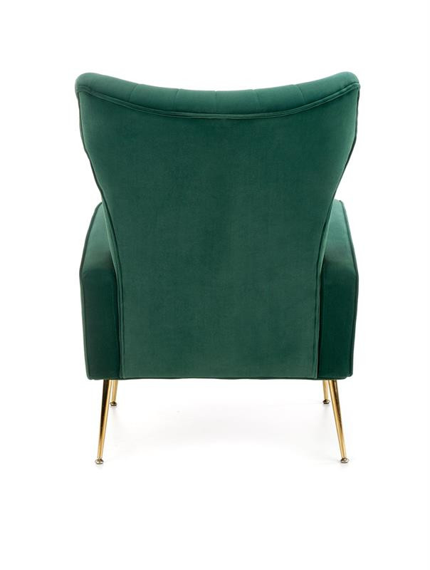 Poze Fotoliu tapitat Vario velvet verde/gold – H 100 cm