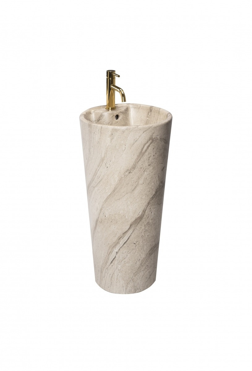 Poze Lavoar Blanka freestanding ceramica piatră - H84 cm