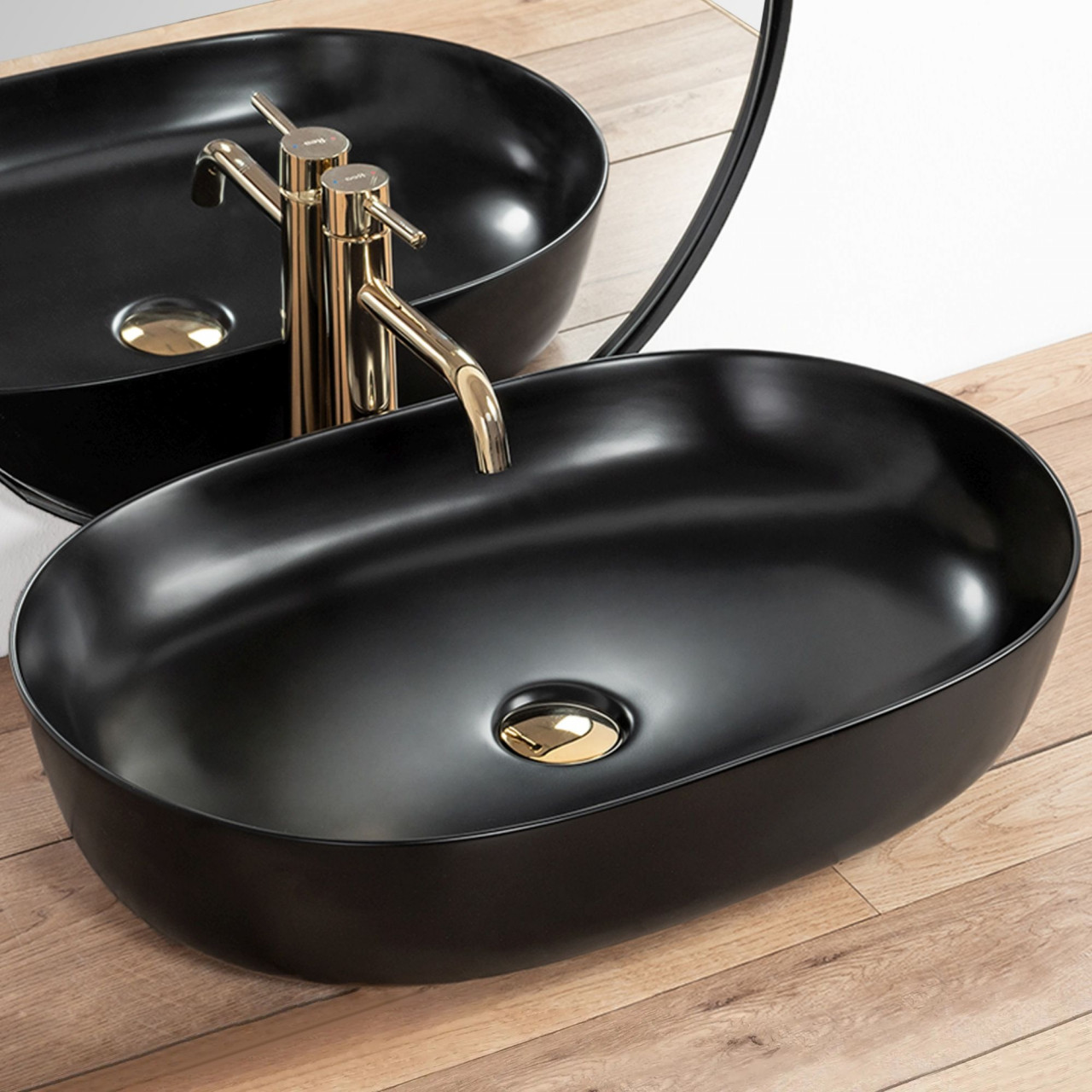 Poze Lavoar Cleo negru mat