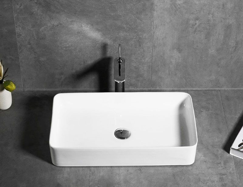 Poze Lavoar Denis ceramica sanitara alb – 61,5 cm