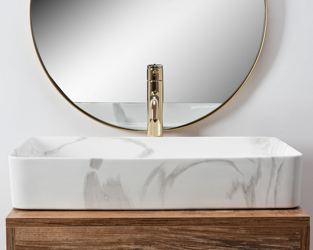Poze Lavoar Denis marmura ceramica sanitara – 61,5 cm