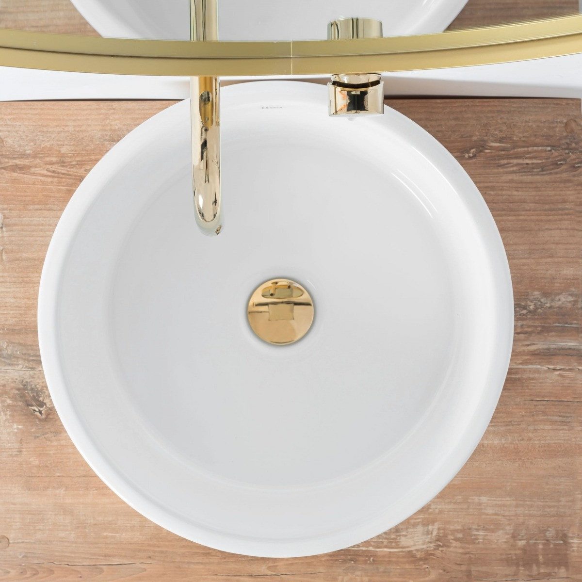 Poze Lavoar Helen Gold ceramica sanitara - 42 cm