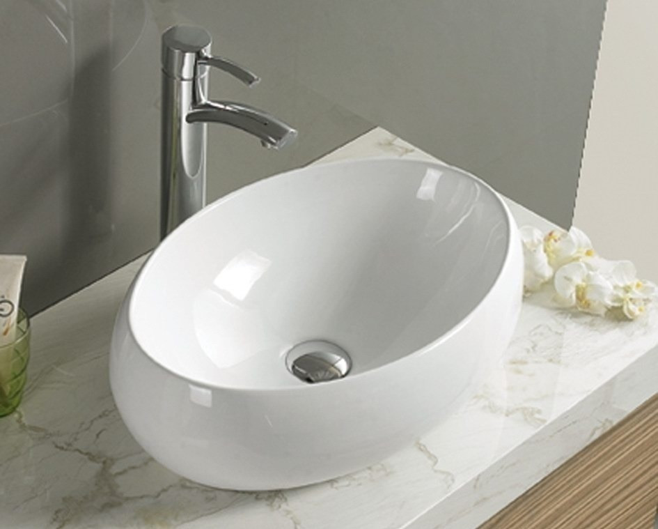 Poze Lavoar Linda alb ceramica sanitara - 48,5 cm