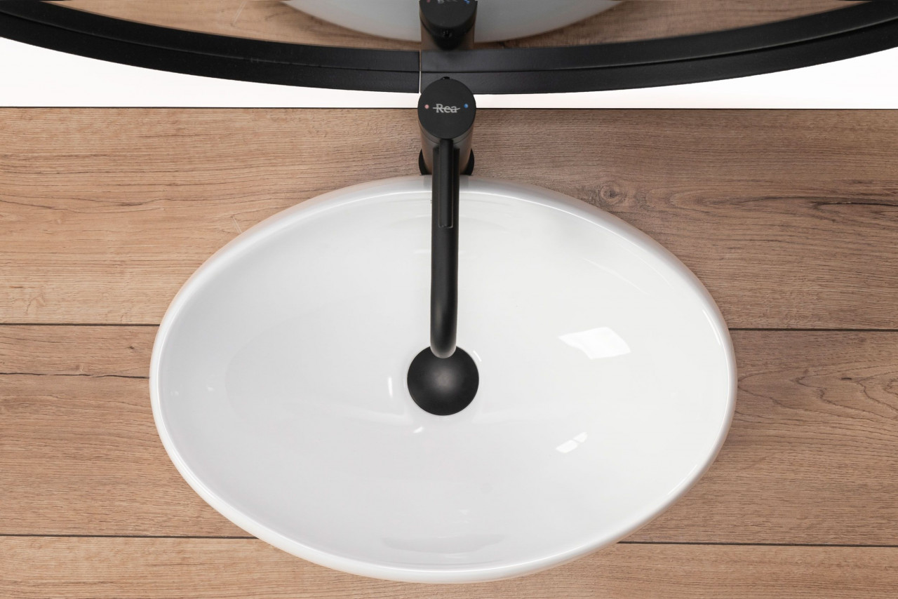 Poze Lavoar Linda alb ceramica sanitara - 48,5 cm