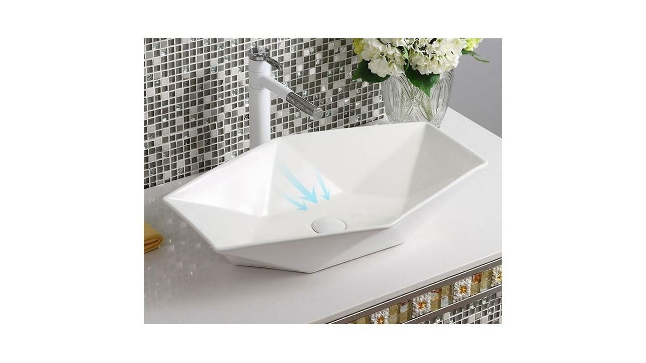 Poze Lavoar Vegas alb ceramica sanitara - 57 cm