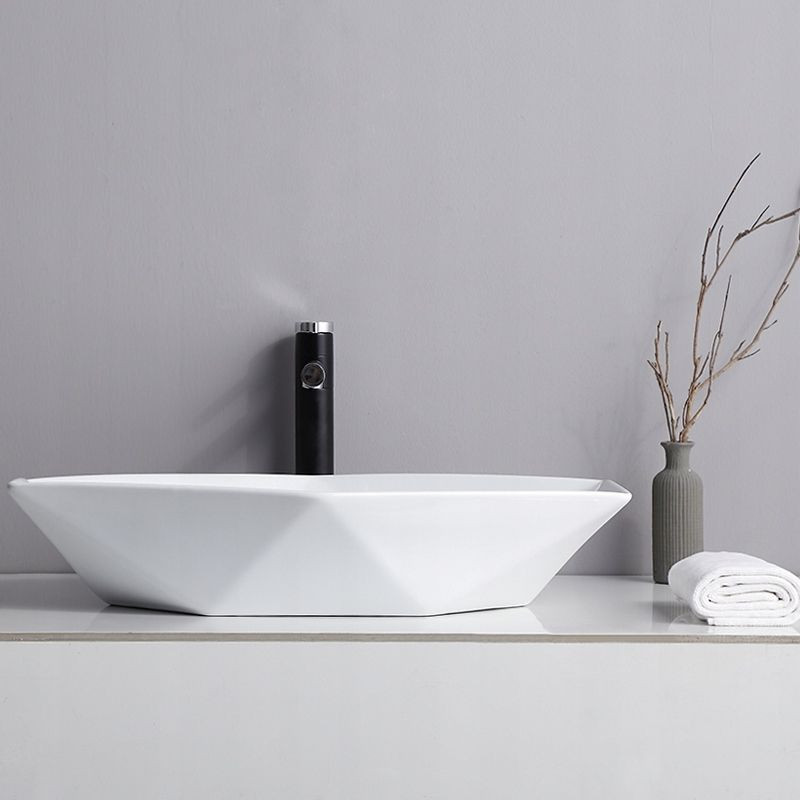 Poze Lavoar Vegas alb ceramica sanitara - 57 cm