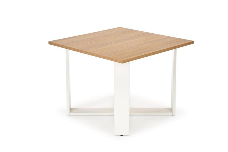 Poze Masa de cafea Cross stejar auriu/alb – H50 cm