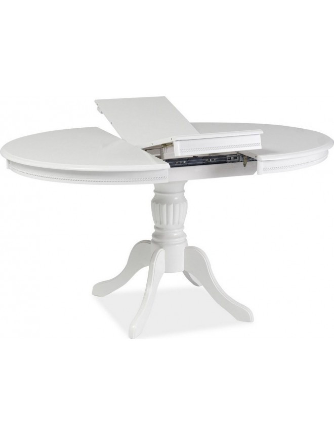 Poze Masa extensibila alba Olivia- L 106-141 x l 106 x h 76 cm