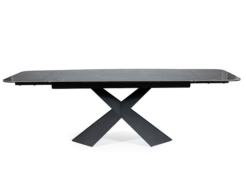 Poze Masa extensibila Avangard II Ceramic Noir Laurent negru/negru mat - L160-240 cm