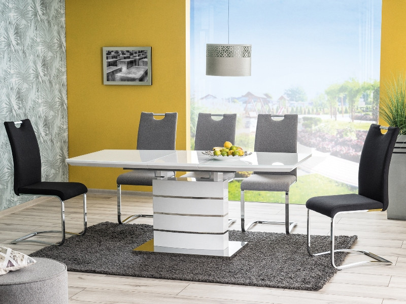 Poze Masa extensibila Leonardo Alba - L 140-180 x l 80 x h 76 cm