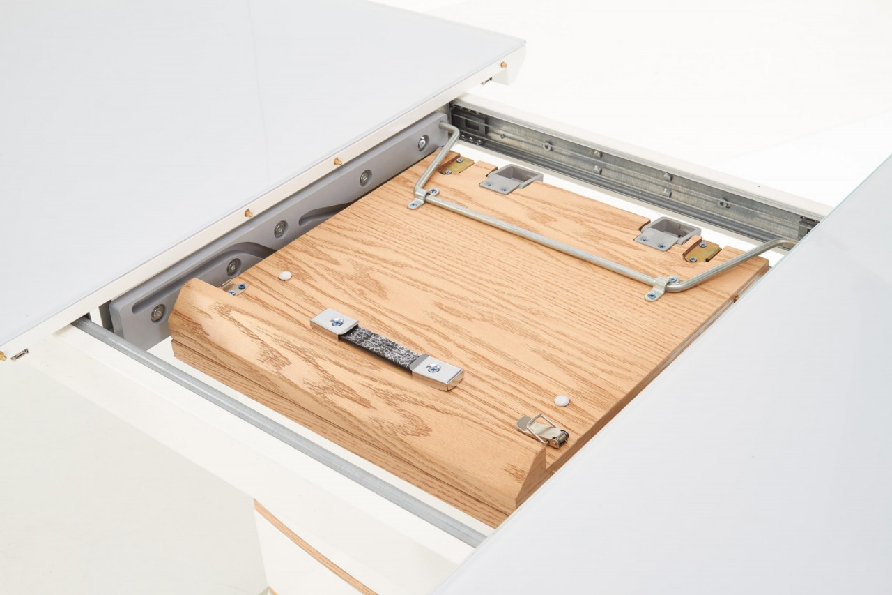 Poze Masa extensibila metal + MDF Toronto - L 140-180 x l 80 x h 76 cm
