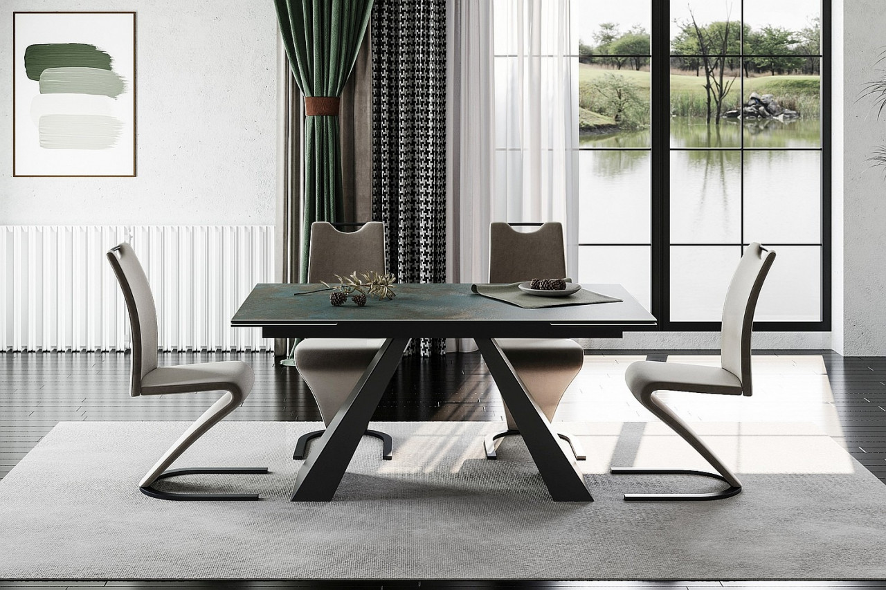 Poze Masa extensibila Salvadore Ceramic Ossido Turcoaz - L160-240 cm