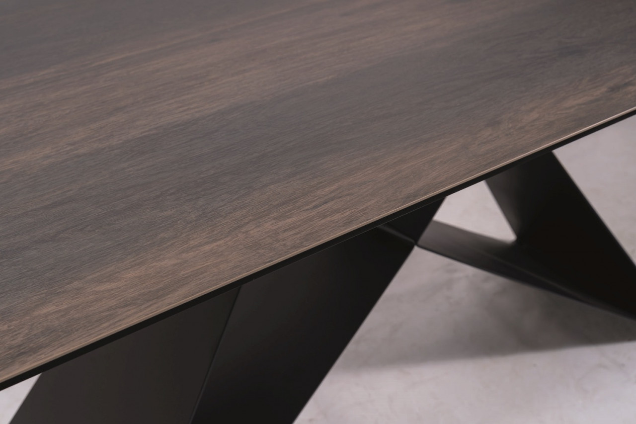Poze Masa extensibila Westin Ceramic Maro/Negru mat - L160-240 cm
