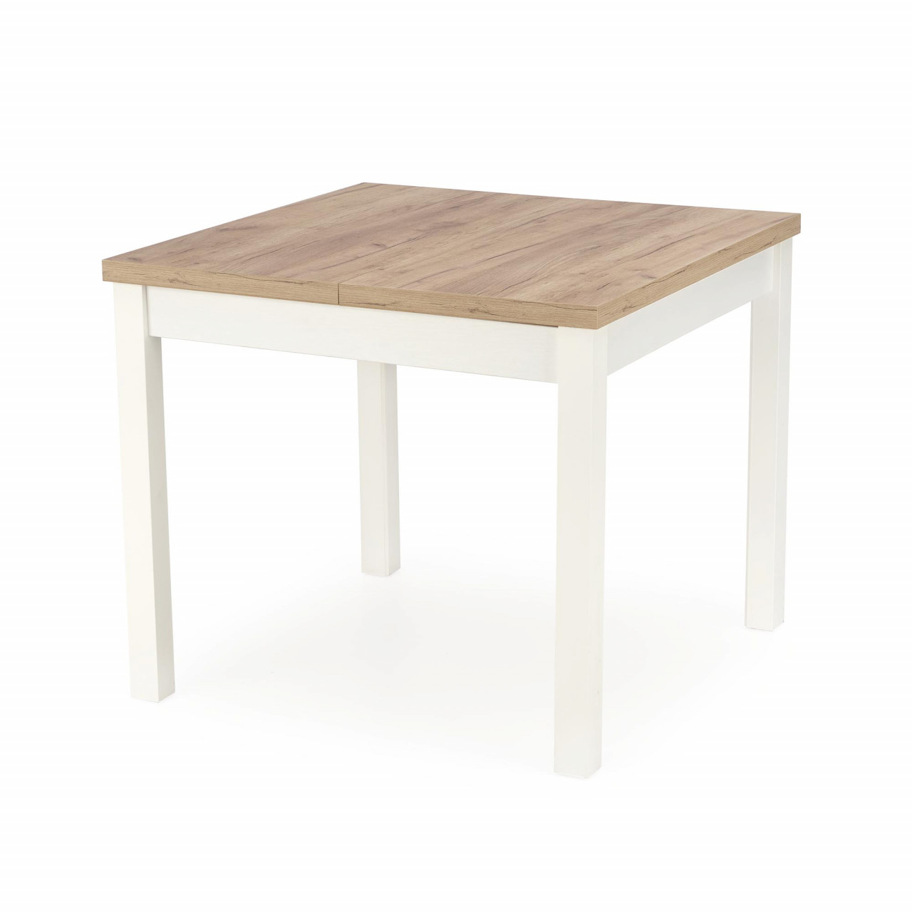Poze Masa patrata Tiago extensibila L90-125 cm stejar craft/alb