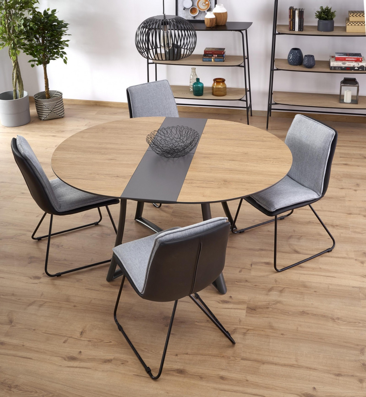 Poze Masa rotunda extensibila Moretti - L 118-148 x l 118 x h 76 cm