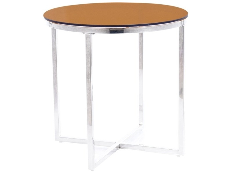 Poze Masuta cafea Crystal B Chihlimbar/Silver – H55