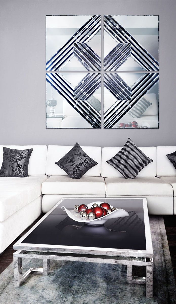 Poze Masuta cafea Florian silver – H45 cm