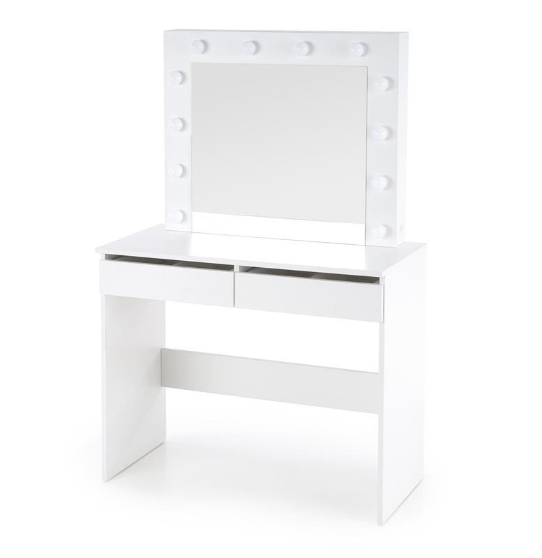 Poze Masuta de toaleta Hollywood alb - H140 cm