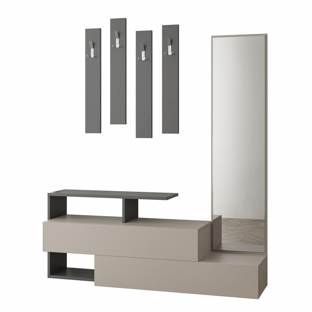 Poze Mobilier hol Ramda maro deschis / antracit