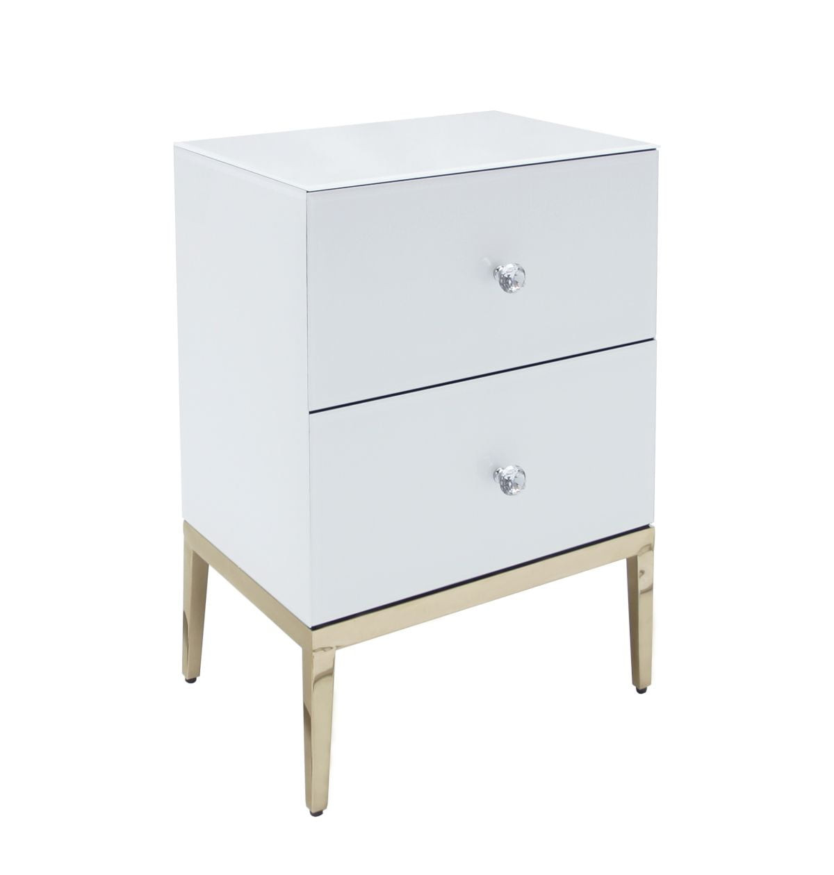 Poze Noptiera Milan alb/silver – H78 cm